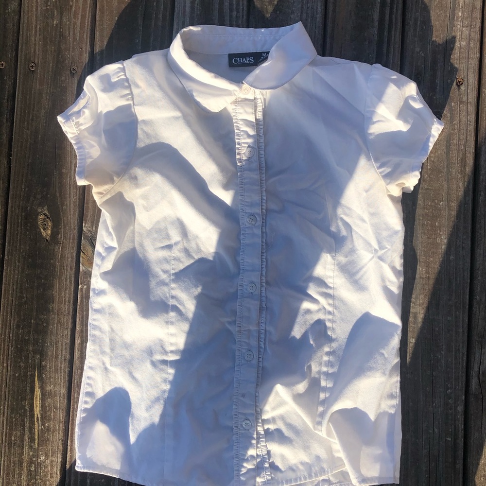 Chaps White Blouse M 8/10 Regular made China